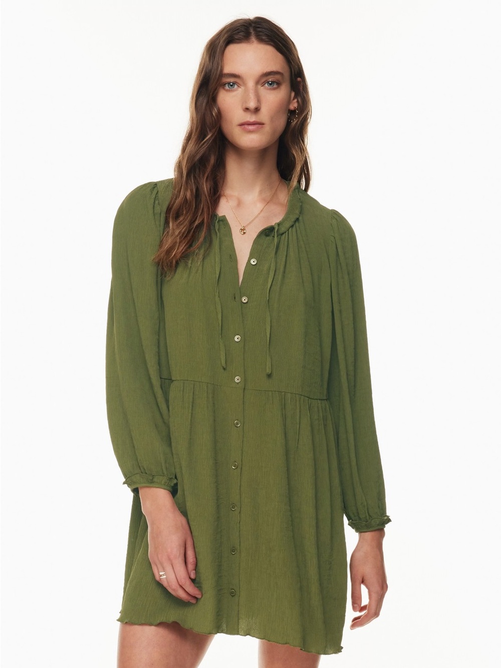 Aritzia Dollhouse Olive Green Dress